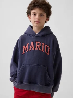 Sweat à capuche ample Super Mario Vintagesoft pour enfants