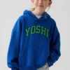 Sweat à capuche ample Super Mario Vintagesoft pour enfants