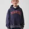Sweat à capuche ample Super Mario Vintagesoft pour enfants