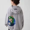 Sweat à capuche ample Super Mario Vintagesoft pour enfants