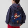 Sweat à capuche ample Super Mario Vintagesoft pour enfants