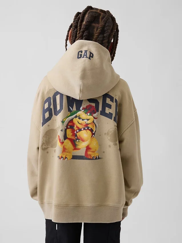 Sweat à capuche ample Super Mario Vintagesoft pour enfants