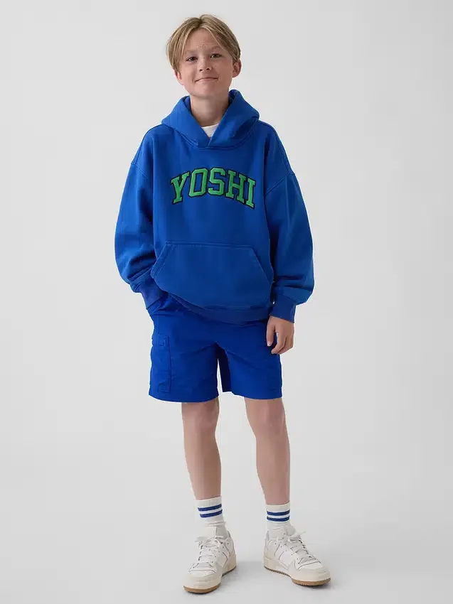 Sweat à capuche ample Super Mario Vintagesoft pour enfants