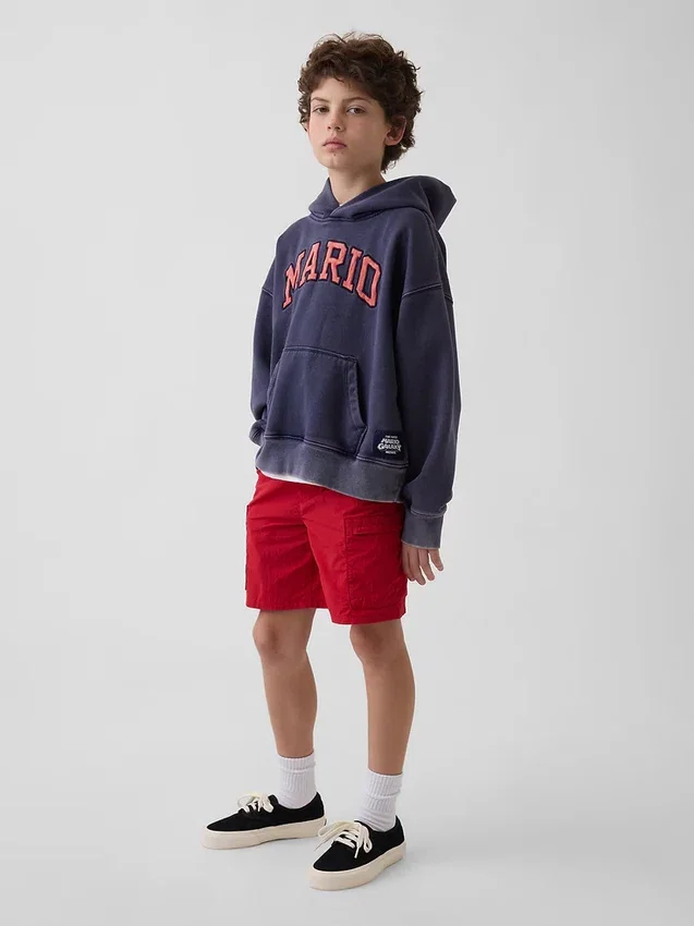 Sweat à capuche ample Super Mario Vintagesoft pour enfants