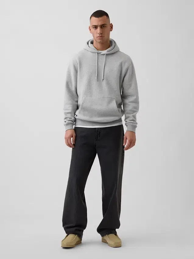 Sweat à capuche ample Vintagesoft pour adulte