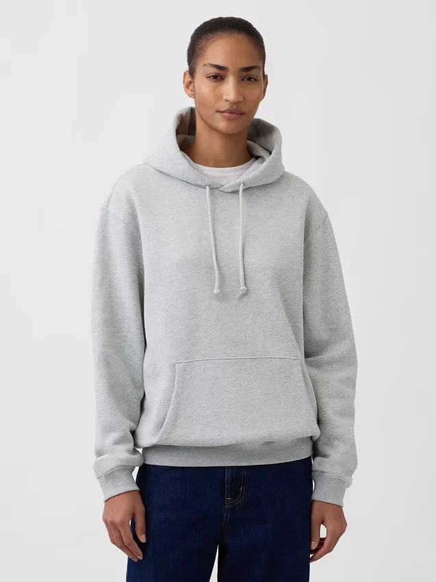 Sweat à capuche ample Vintagesoft pour adulte