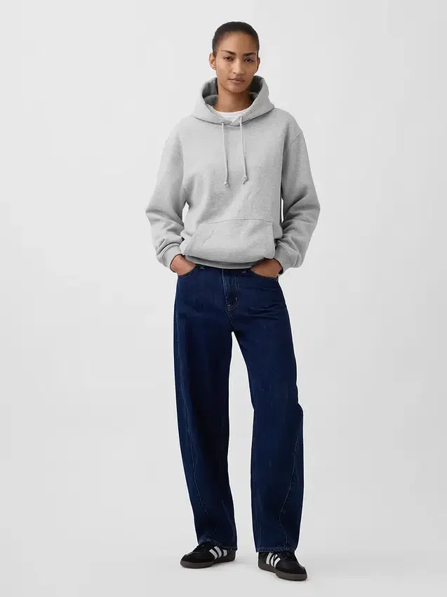 Sweat à capuche ample Vintagesoft pour adulte