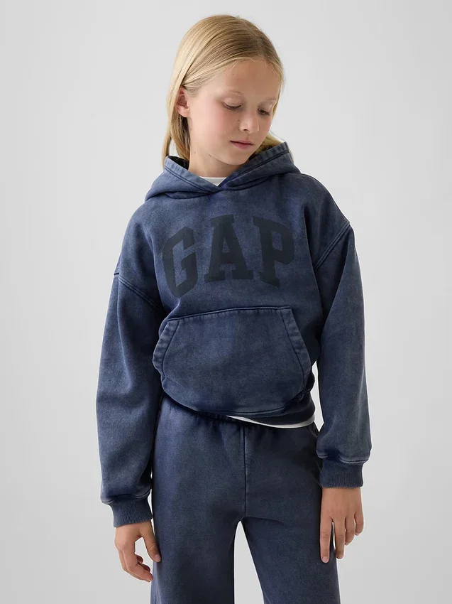 Sweat à capuche ample Vintagesoft pour enfants