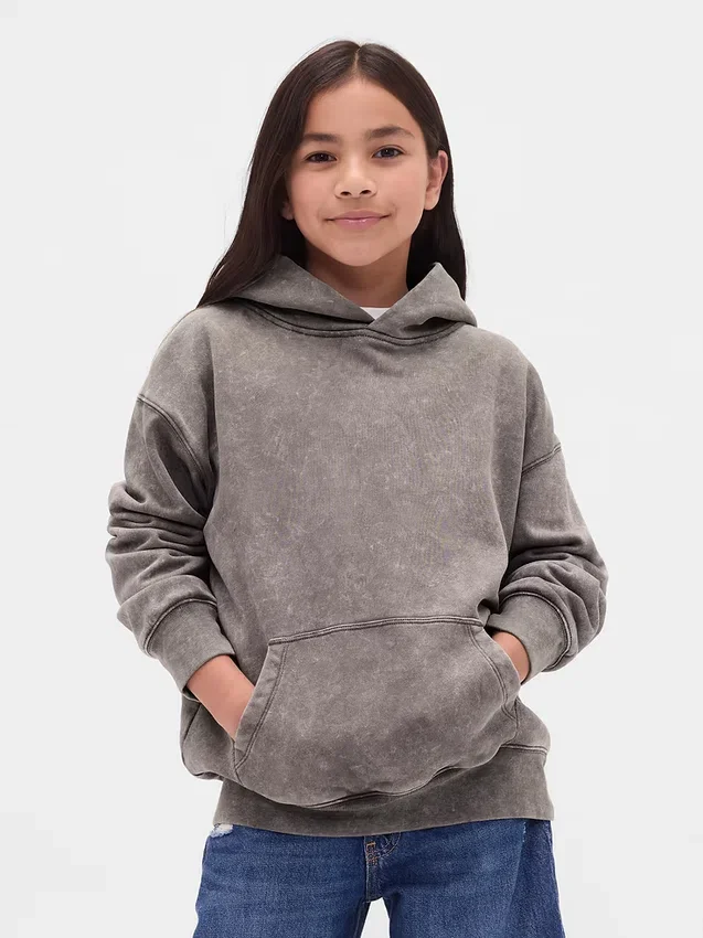 Sweat à capuche ample Vintagesoft pour enfants