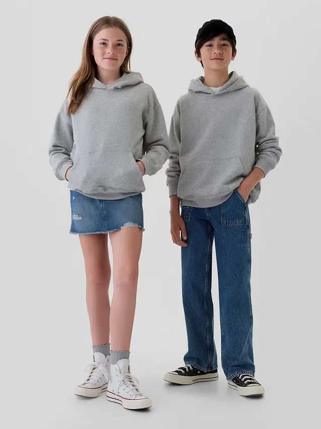 Sweat à capuche ample Vintagesoft pour enfants