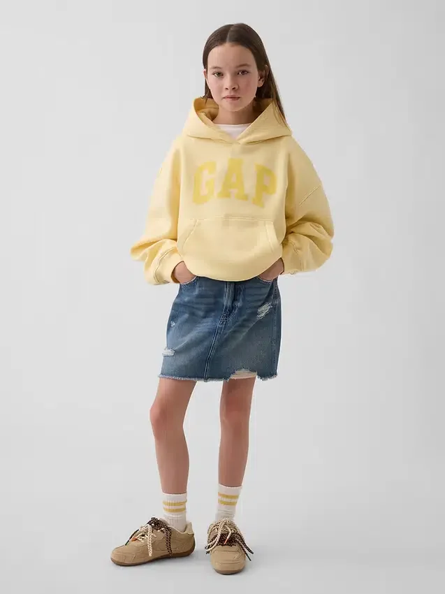Sweat à capuche ample Vintagesoft pour enfants