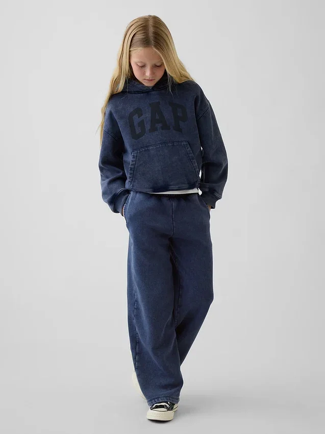 Sweat à capuche ample Vintagesoft pour enfants