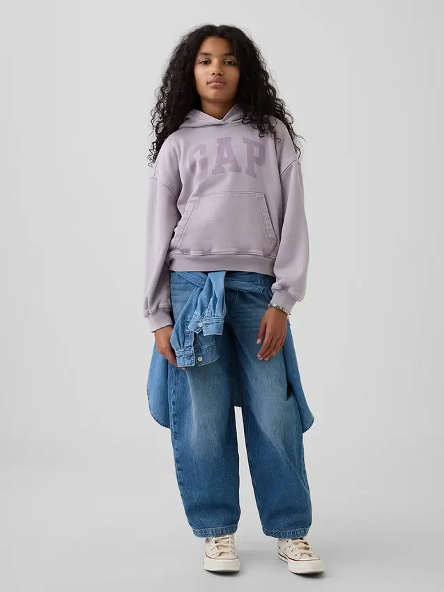 Sweat à capuche ample Vintagesoft pour enfants