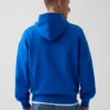 Sweat à capuche bleu en molleton épais avec logo