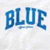 Sweat à capuche bleu en molleton épais avec logo