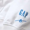 Sweat à capuche bleu en molleton épais avec logo