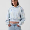 Sweat à capuche court Vintagesoft avec logo