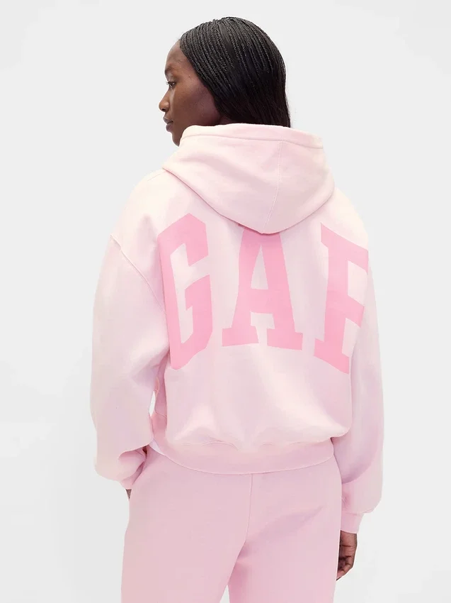 Sweat à capuche court Vintagesoft avec logo