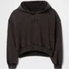 Sweat à capuche court Vintagesoft avec logo