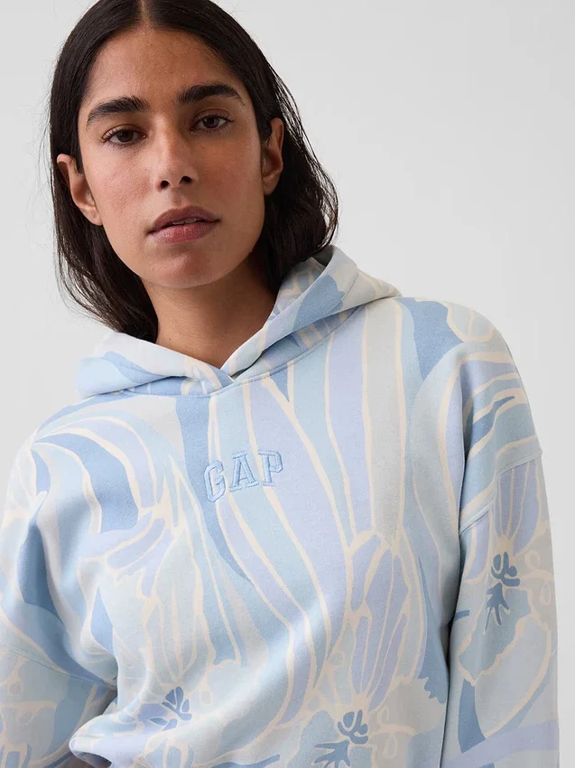 Sweat à capuche court Vintagesoft avec logo