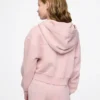 Sweat à capuche court zippé Vintagesoft pour enfant