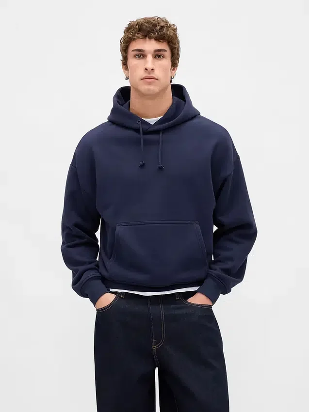 Sweat à capuche en molleton français extra-épais pour adulte