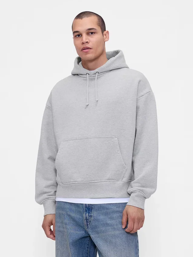 Sweat à capuche en molleton français extra-épais pour adulte