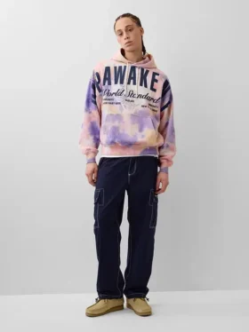 Sweat à capuche GAP × Awake Ny épais et oversize avec logo