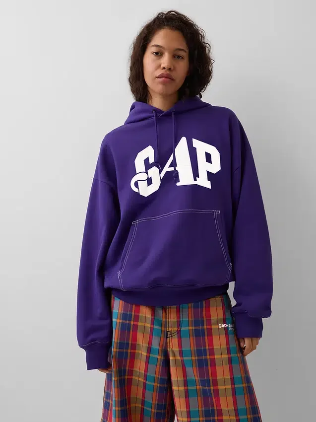 Sweat à capuche GAP × Awake Ny épais et oversize avec logo