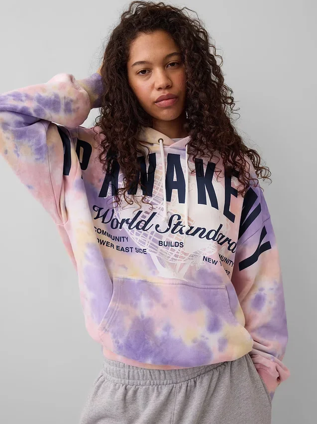 Sweat à capuche GAP × Awake Ny épais et oversize avec logo