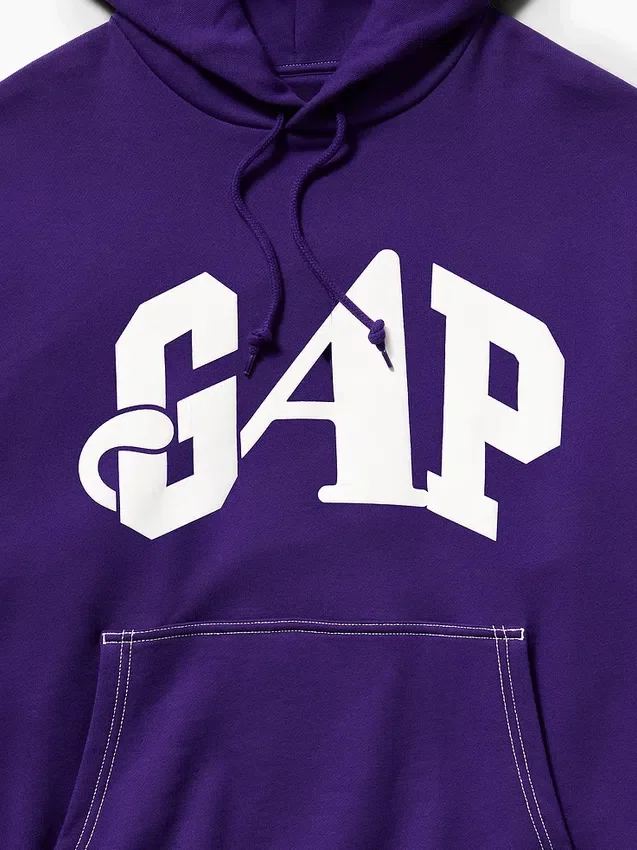 Sweat à capuche GAP × Awake Ny épais et oversize avec logo