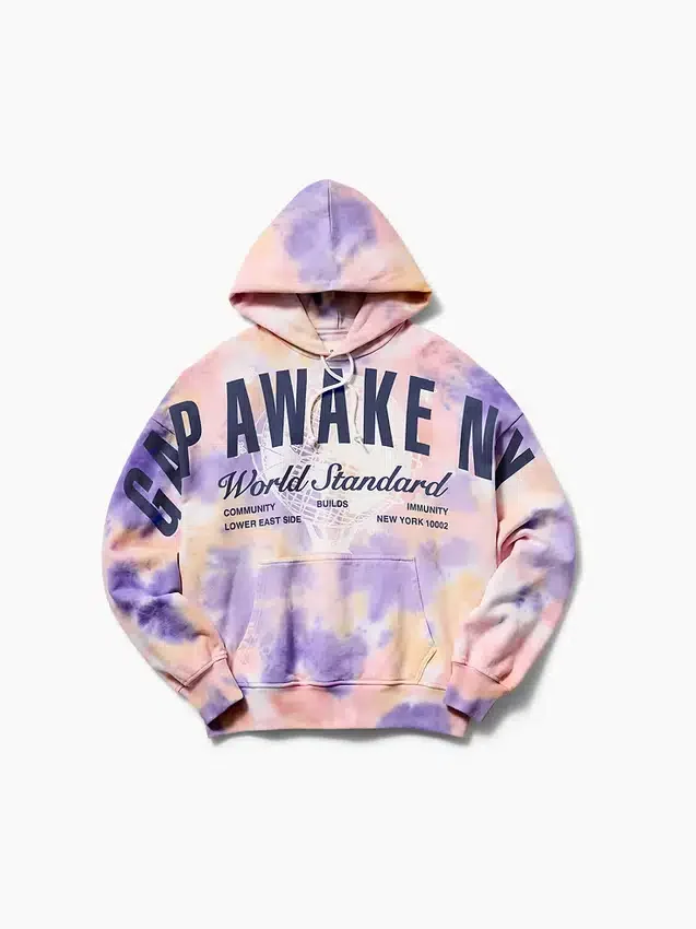 Sweat à capuche GAP × Awake Ny épais et oversize avec logo