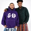 Sweat à capuche GAP × Awake Ny épais et oversize avec logo