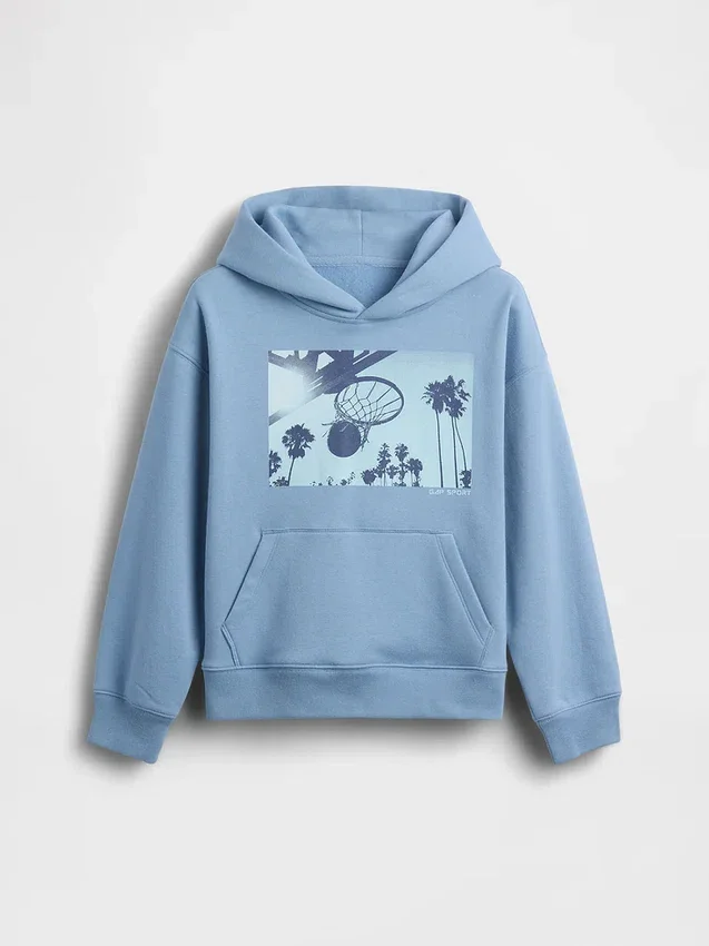 Sweat à capuche graphique décontracté Vintagesoft pour enfants