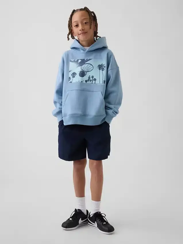 Sweat à capuche graphique décontracté Vintagesoft pour enfants