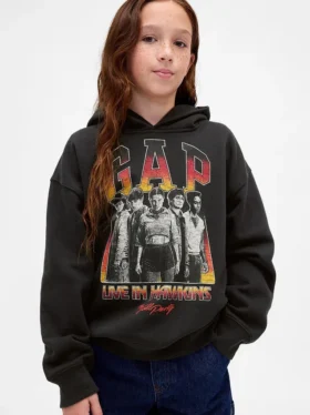 Sweat à capuche graphique Stranger Things pour enfants en Vintagesoft