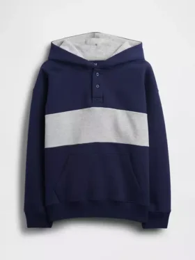Sweat à capuche Henley ample Vintagesoft pour enfant
