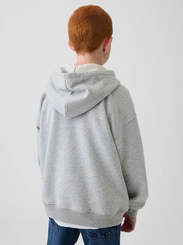 Sweat à capuche Henley ample Vintagesoft pour enfant