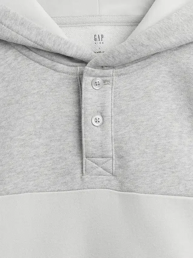 Sweat à capuche Henley ample Vintagesoft pour enfant