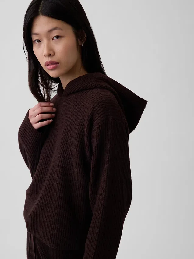 Sweat à capuche oversize CashSoft à mailles Shaker