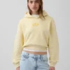 Sweat à capuche oversize court Vintagesoft avec logo