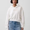Sweat à capuche oversize court Vintagesoft avec logo