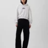 Sweat à capuche oversize court Vintagesoft avec logo