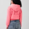 Sweat à capuche oversize court Vintagesoft avec logo