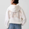 Sweat à capuche oversize court Vintagesoft avec logo