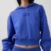 Sweat à capuche oversize court Vintagesoft avec logo