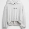 Sweat à capuche oversize court Vintagesoft avec logo