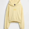Sweat à capuche oversize court Vintagesoft avec logo