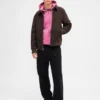 Sweat à capuche oversize court zippé pour adulte