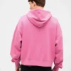 Sweat à capuche oversize court zippé pour adulte